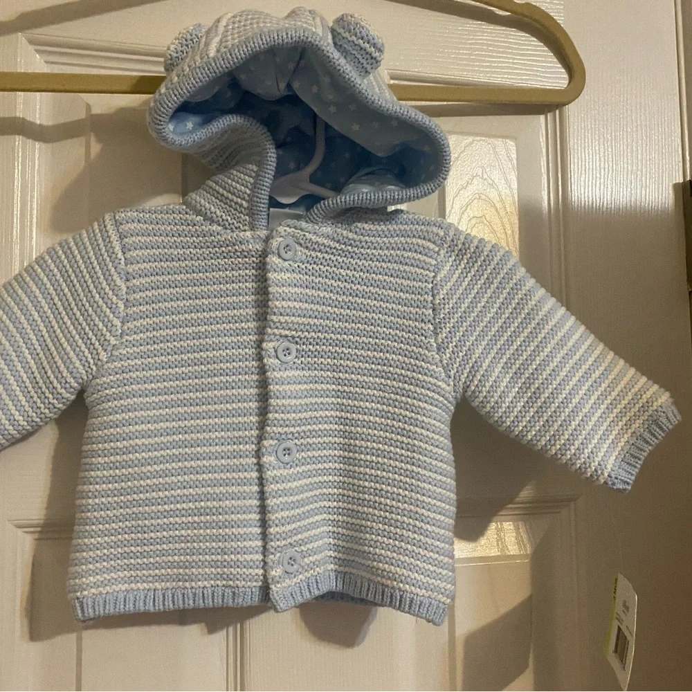NWT Little Me Hooded Cardigan